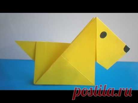 оригами собака, как сделать оригами собаку // origami dog