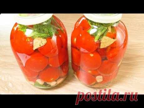 Помидоры  под капроновой крышкой  с водкой | Tomatoes  under capron cover  with vodka