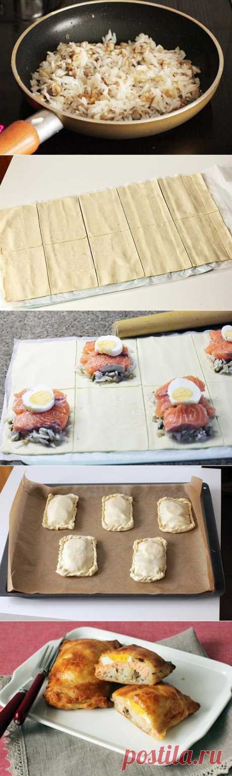 Как приготовить мини-кулебяки с лососем по-французски - рецепт, ингридиенты и фотографии