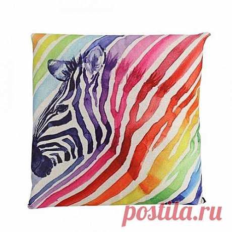 Colorful Animal Pattern Pillowcase Sofa Cushion Cover Bed Decoration (Zebra B) Features:    This product is a pillowcase only without pillow insert, for being used as replaceable pillow cover.   Made of high quality material, sturdy and durable, which is superior in quality.   Soft texture, which is very comfortable to touch or sleep on the pillowcase.   Animal pattern, with vivid color similar to the rainbow, simple yet beautiful.   Zippered design, convenient for putting...