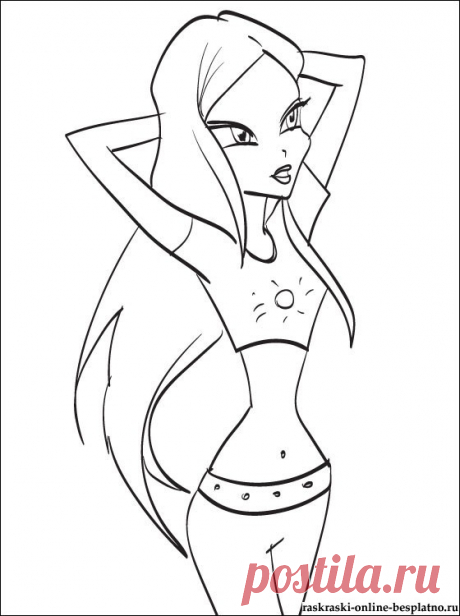 Раскраска Рокси &amp;#8211; Винкс / Winx | Раскраски для детей
