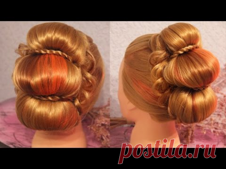 Причёска в стиле ренессанса | Авторские причёски | Лена Роговая | Hairstyles by REM | Copyright ©