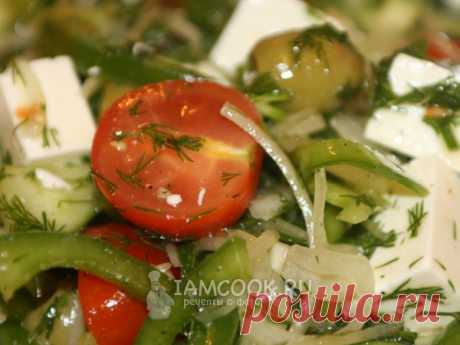 Греческий салат, классический — рецепт с фото