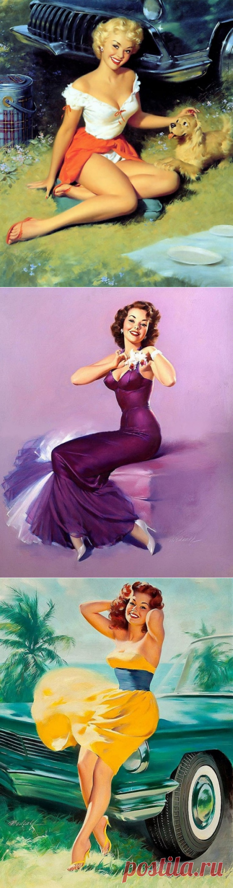 Художник Bill Medcalf (Билл Мэдкалф). Стиль пин-ап (pin-up)