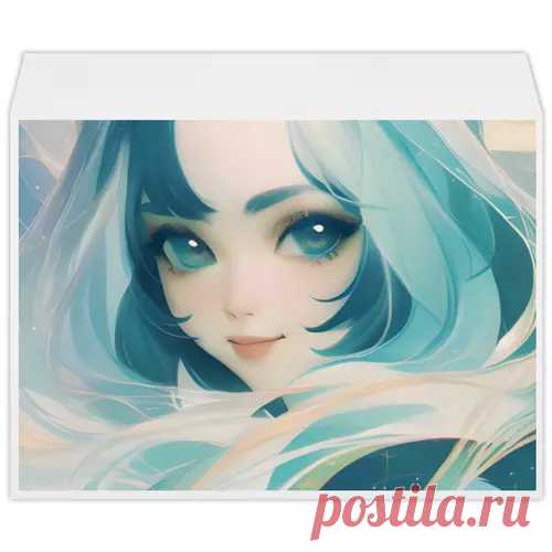 Конверт большой С4 Девушка с голубыми волосами #4795543 в Москве, цена 44 руб.: купить конверт с принтом от Anstey в интернет-магазине