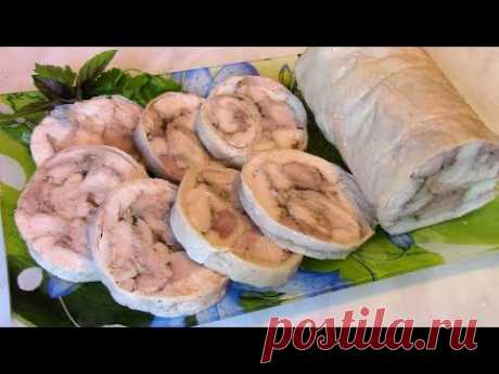 Нежный и очень вкусный куриный рулет - хоть на праздник , хоть на каждый день ! - YouTube