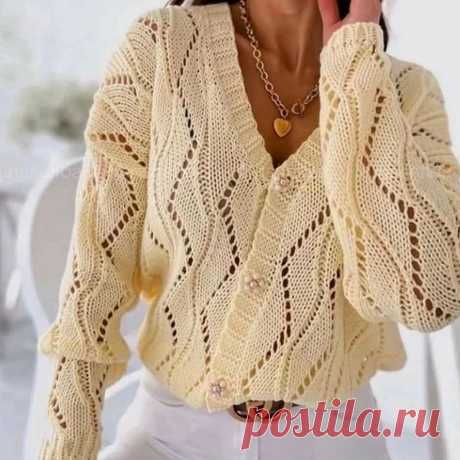 «Женственно и красиво!» — 6 ажурных кофточек спицами | Paradosik_Handmade Пульс Mail.ru Женские ажурные кардиганы спицами. 6 элегантных моделей, с описанием и схемами вязания.