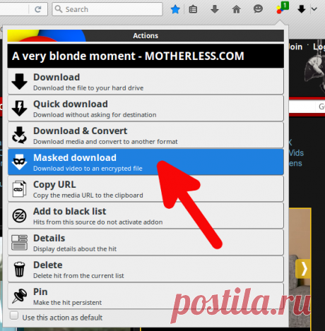 DownloadHelper - Video download browser extension