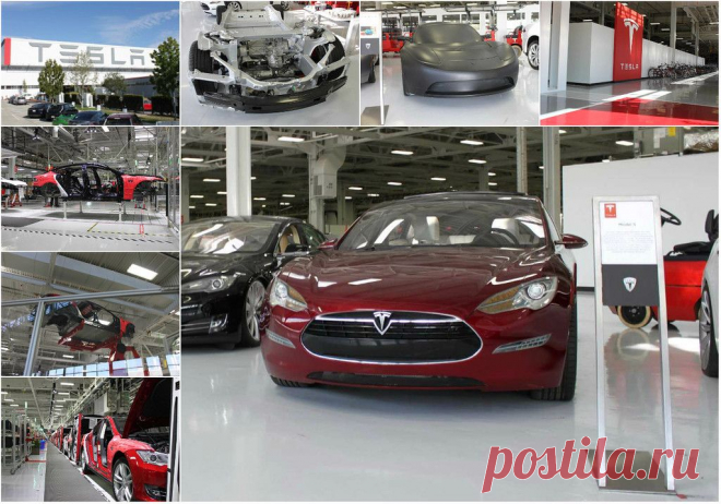 ФотоТелеграф; Как собирают автомобиль Tesla