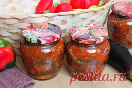 Баклажаны в аджике на зиму – самый вкусный рецепт