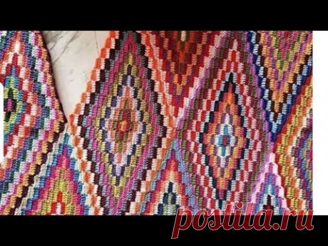 Это нужно видеть Так красиво смотрится Как мозаичное вязание