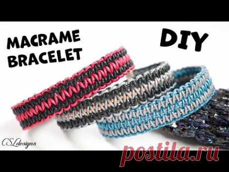 Double sided macrame bracelet tutorial | Macrame bracelet for male and female Unisex