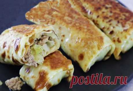 Вкусные блинчики с сочной начинкой Эти блинчики мы полюбили сразу. Тесто тонкое и хрустящее, начинка очень вкусная...