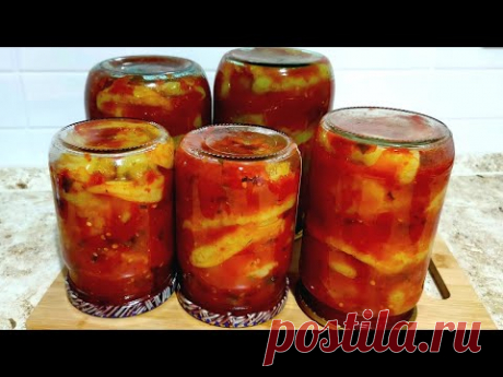 Перец🌶️"Цицак" в Томатном Соусе🍅Вкусная Закуска на Зиму.Ольгины Рецепты.