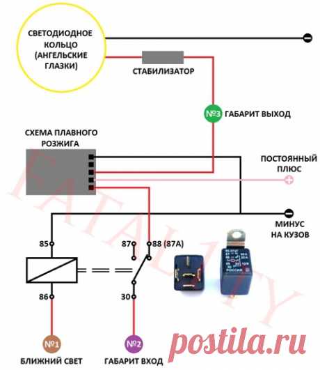 ► Плавный розжиг/затухание ангельских глазок + реле — бортжурнал KIA Spectra «CINΣɌO STAƝƝUM» | DRIVE2