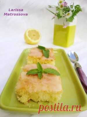 Лимонный пирог "Наивкуснейший" - кулинарный рецепт