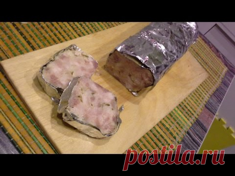 Домашняя колбаса рубленая без кишок