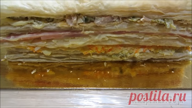 Мясной Наполеон - праздничный рецепт!
