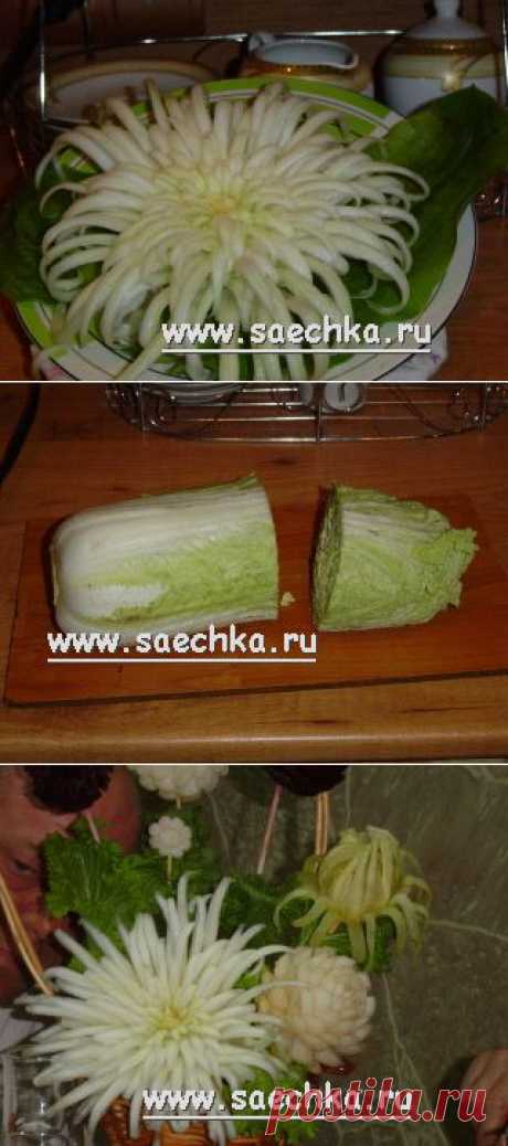 Хризантема из пекинской капусты | рецепты на Saechka.Ru