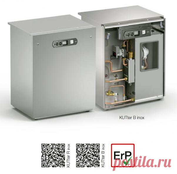 Бытовой настенный газовый котел Unical KUTter inox мощность 26,9 кВт