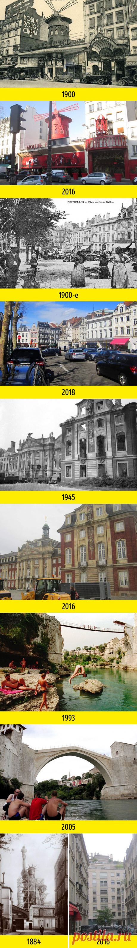 13 фотосравнений, доказывающих, что за 100 лет мир изменился до неузнаваемости
