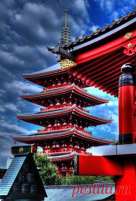 Азии - Япония - пагода Senso-ji (金龍山浅草寺) | Flickr для Обмена Фото!