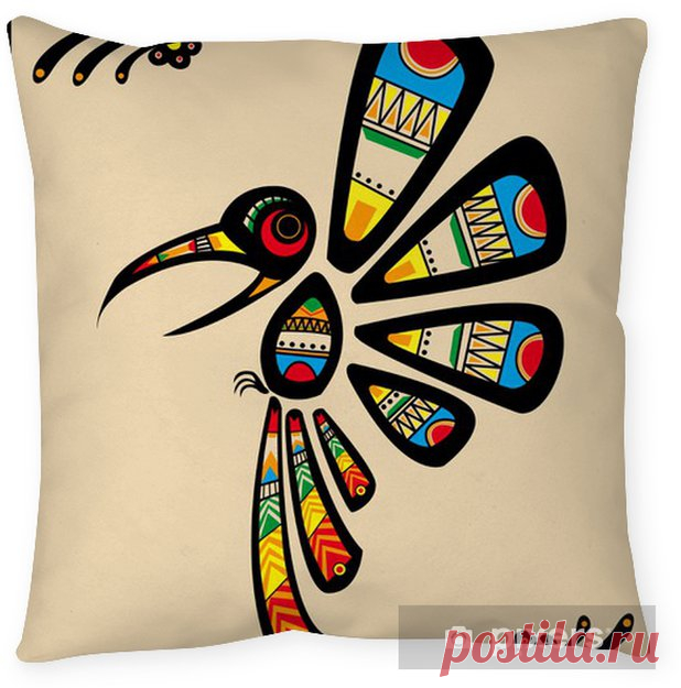 Aztec bird Pillow Cover • Pixers® - We live to change