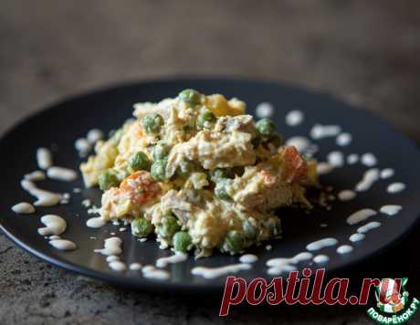Салат "Грибалье" с курицей и грибами – кулинарный рецепт