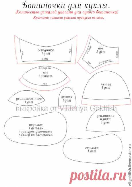 Ботиночки для куклы: от болванки до готового изделия – Ярмарка Мастеров