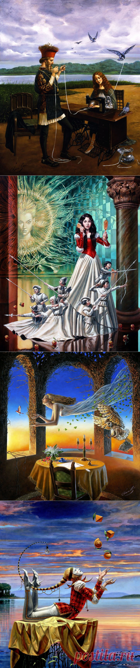 Художник Майкл Шеваль (Michael Cheval (Михаил Хохлачев)) - увлекательный мир сюрреалиста, который рождает третье измерение… Часть 8.