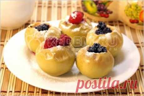 Яблоки, запеченные с медом и ягодами - Десерты. Другие десерты