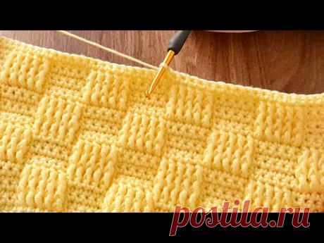 САМЫЙ КРАСИВЫЙ и УНИКАЛЬНЫЙ узор крючком, который вы когда-либо видели!  ЛЕГКОЕ вязание крючком для