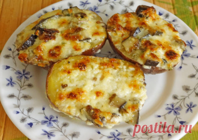 Запеченный картофель под сырной шапочкой - пошаговый рецепт с фото. Автор рецепта Надежда . - Cookpad