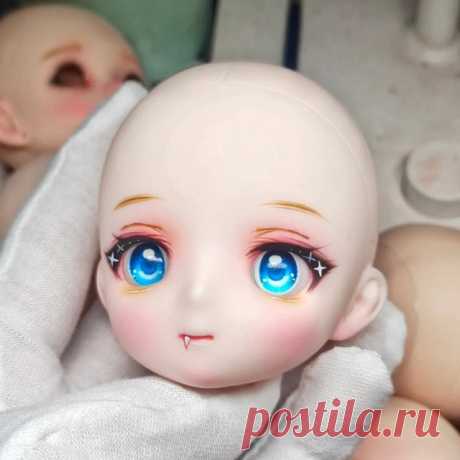 Новая шарнирная голова для куклы из аниме 1/6 Bjd с макияжем, милая голова с глазами, 28 см, детали для куклы, аксессуары, игрушки, кукла с окружностью головы, 18 см | Игрушки и хобби | АлиЭкспресс