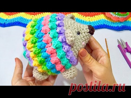 ERIZO TEJIDO A CROCHET PASO A PASO