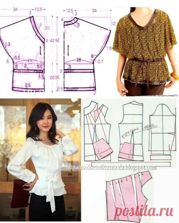 Шитье Sewing dresses for women, Sewing clothes women, Blouse designs