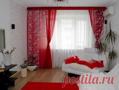 Тонкие шторы для гостиной комнаты, спальни, зала, кухни - фото