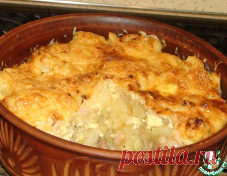 Картофель под сырной корочкой – кулинарный рецепт