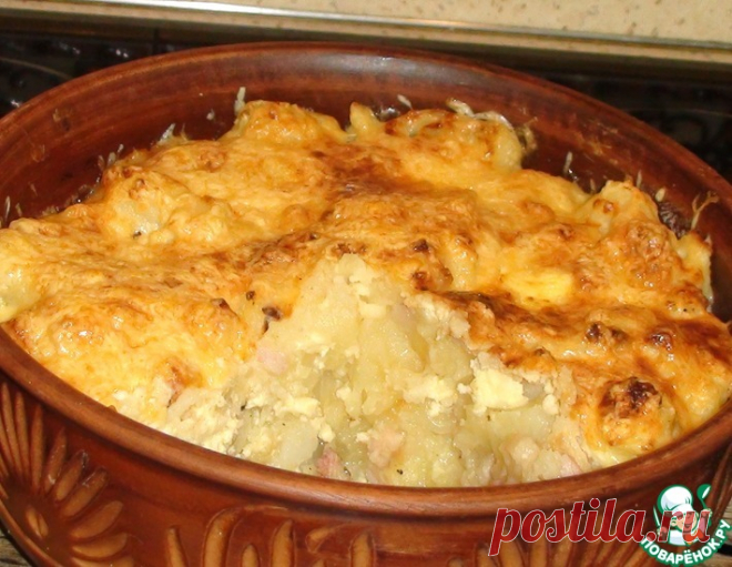 Картофель под сырной корочкой – кулинарный рецепт