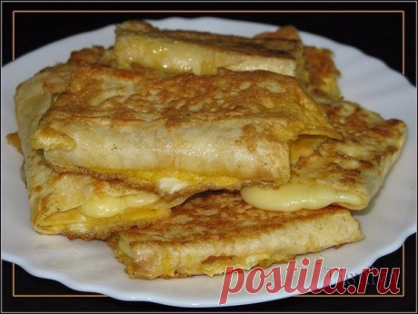 Лаваш с сыром в яйце / Солнышко