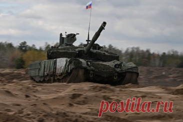 Экипаж танка Т-90 подбил украинскую лодку в Херсонской области