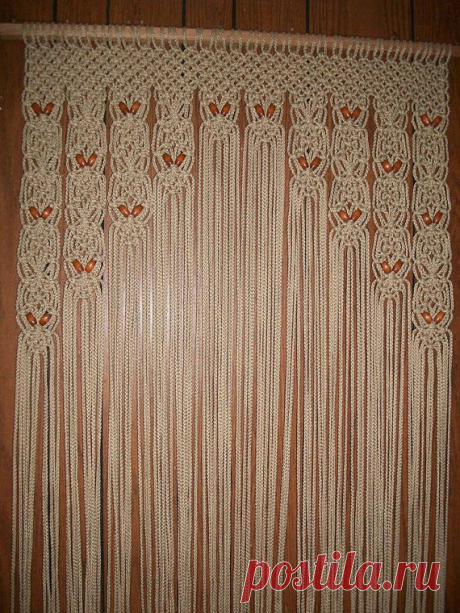 Wood Beaded Arch Door Decor Curtain Made in от craftflaire