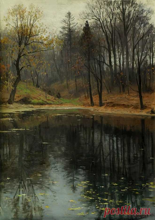 Художник Борис Валентинович Щербаков (1916-1995).
«Зловещий пруд», 1961 г.