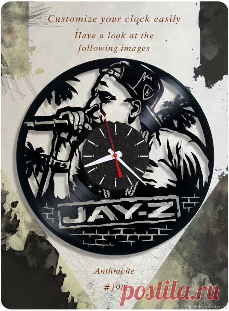 Часы "Jay-Z" – купить в интернет-магазине на Ярмарке Мастеров с доставкой Часы &quot;Jay-Z&quot; - купить или заказать в интернет-магазине на Ярмарке Мастеров | Часы делаются из старых виниловых пластинок. У&hellip;