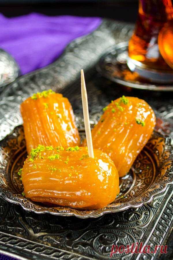 Турецкий десерт Тулумба (или сладкий огурец) &#8212; хрустящие заварные трубочки &#8212; Вкусные рецепты