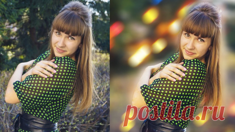 Как размыть фон на фото в Фотошопе