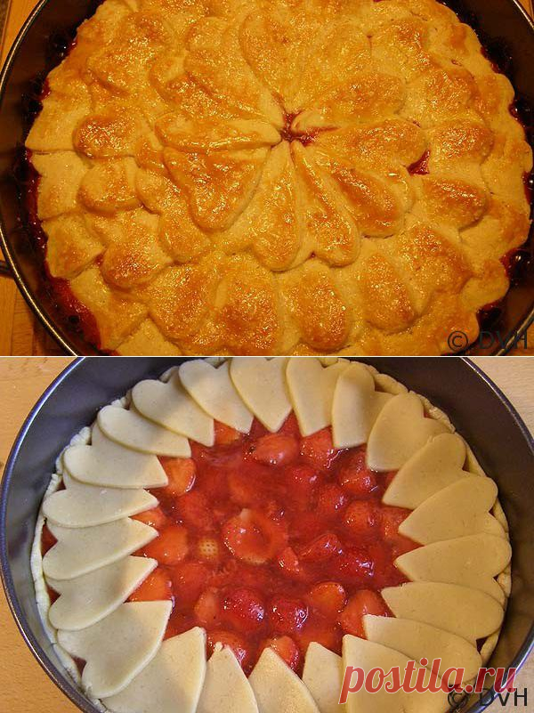 Пирог с морошкой