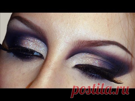 Sultry Smokey Glitter Cut Crease Makeup Tutorial / Bridal Wedding Make-up Look