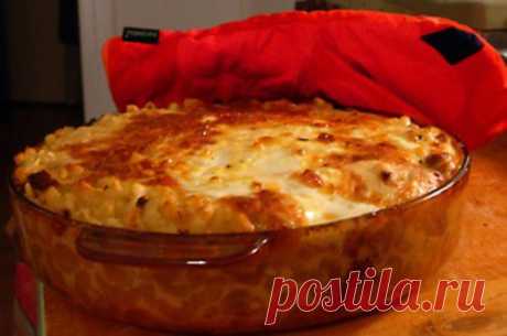 Рисовая запеканка с луковым соусом и пшеном / Простые рецепты