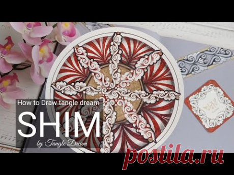 How to draw  Zentangle Pattern 'SHIM'/젠탱글